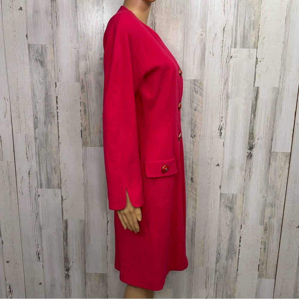 Constance Saunders Vintage Raspberry Button-Up Co… - image 6